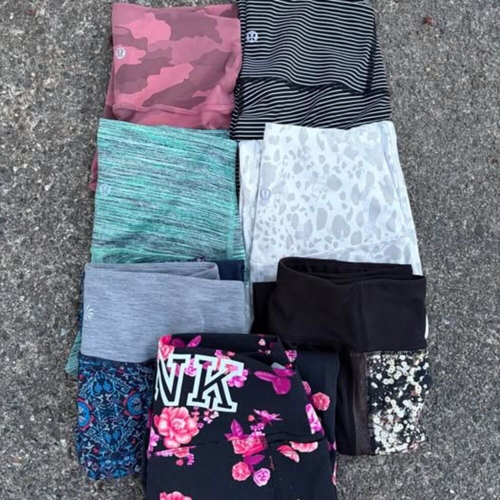 Lululemon Legging 8 Pair Bundle Lot Size Small 4 VS pink betsey johnson athleta - Picture 9 of 9